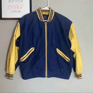 London Fog vintage color block varsity jacket